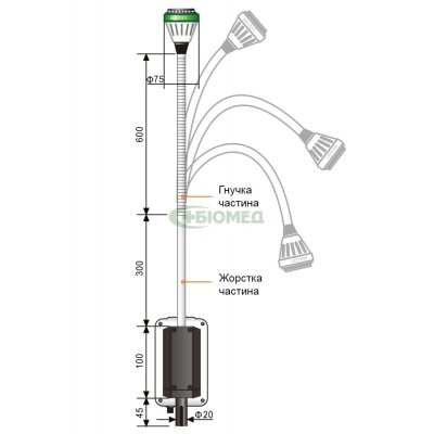 Світильник KD-202B-3 Світильник KD-202B-3
